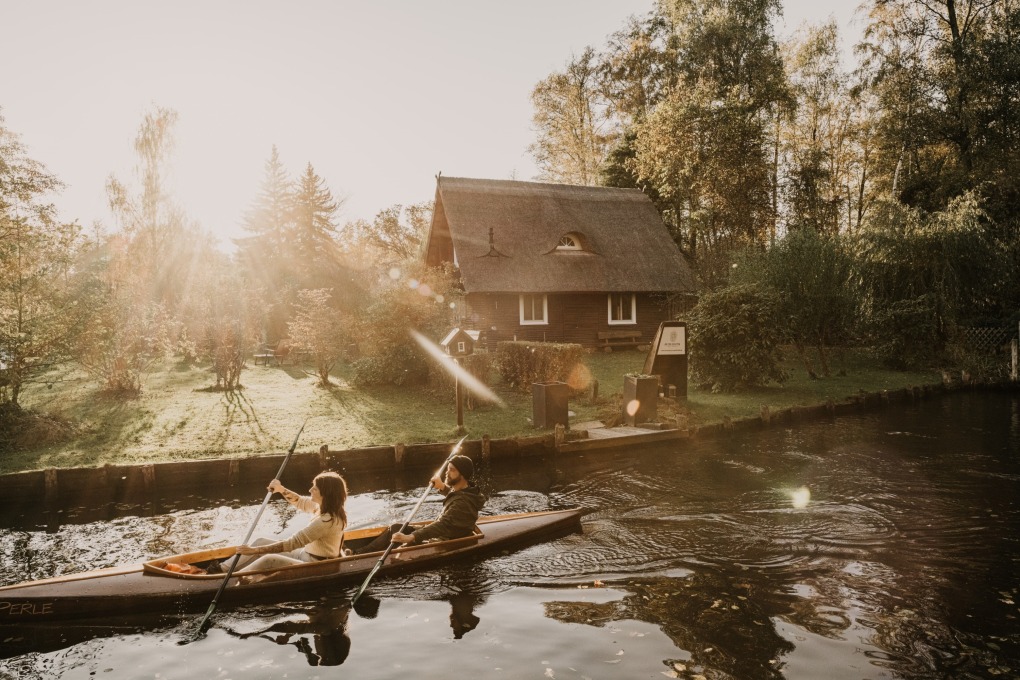 Ferienhaus Spreewald mieten Urlaub Ferien direkt am Wasser An der Giglitza in Lehde